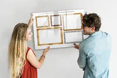 Magnetisk rittavla med guldram