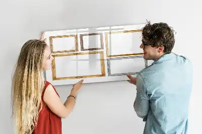 Magnetisk rittavla med guldram