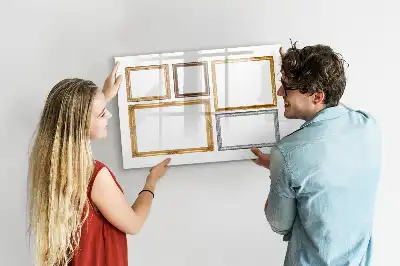 Magnetisk rittavla med guldram