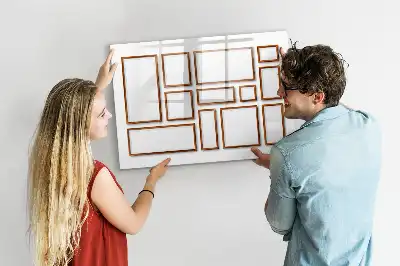 Magnetisk tavla med penna med träram