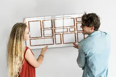 Magnetisk tavla med penna med träram