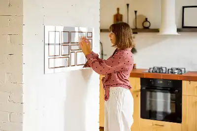 Magnetisk tavla med penna med träram