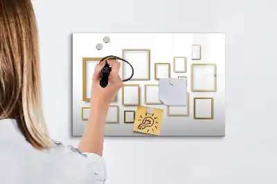 Magnetisk rittavla med träram