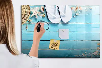 Magnetisk tavla med penna semestertillbehör