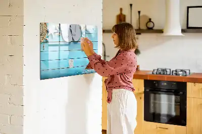 Magnetisk tavla med penna semestertillbehör