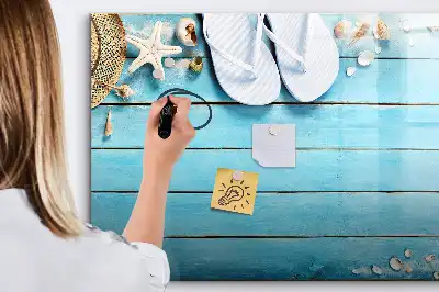 Magnetisk tavla med penna semestertillbehör