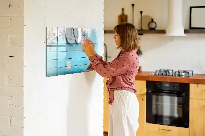 Magnetisk tavla med penna semestertillbehör
