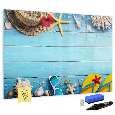 Magnetisk tavla med penna strandtillbehör