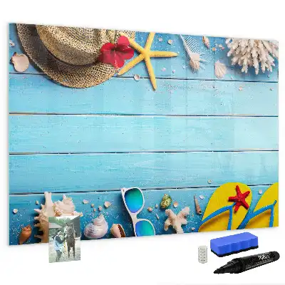 Magnetisk tavla med penna strandtillbehör