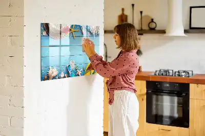 Magnetisk tavla med penna strandtillbehör