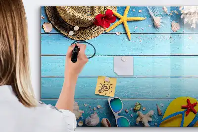 Magnetisk tavla med penna strandtillbehör
