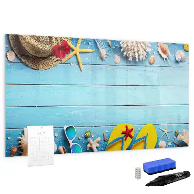 Magnetisk tavla med penna strandtillbehör