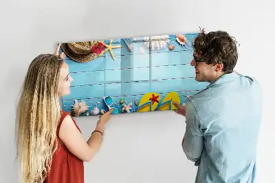 Magnetisk tavla med penna strandtillbehör