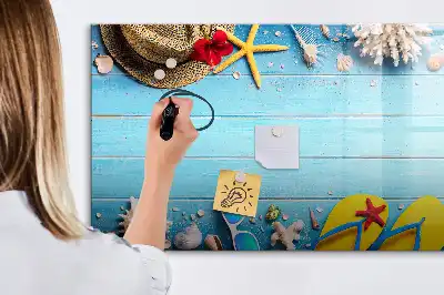 Magnetisk tavla med penna strandtillbehör