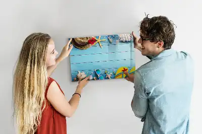 Magnetisk tavla med penna strandtillbehör