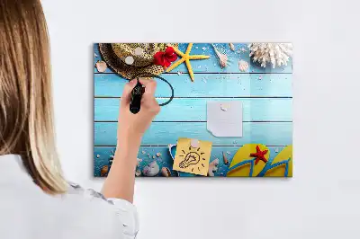 Magnetisk tavla med penna strandtillbehör