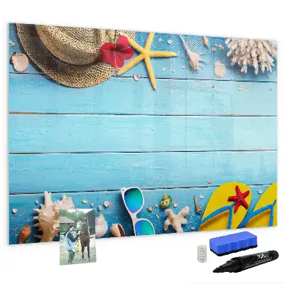 Magnetisk tavla med penna strandtillbehör