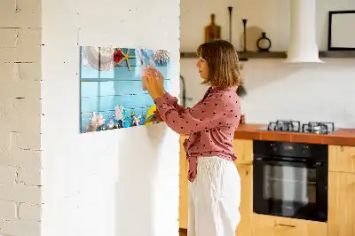 Magnetisk tavla med penna strandtillbehör