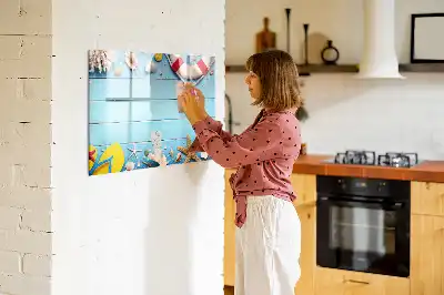 Magnetisk rittavla för strandlek