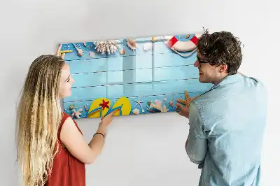 Magnetisk rittavla för strandlek
