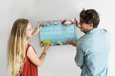 Magnetisk rittavla för strandlek
