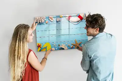 Magnetisk rittavla för strandlek