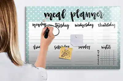 Magnetisk rittavla för måltidsplanering