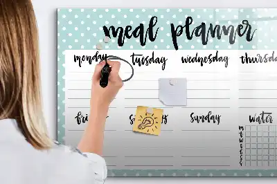 Magnetisk rittavla för måltidsplanering