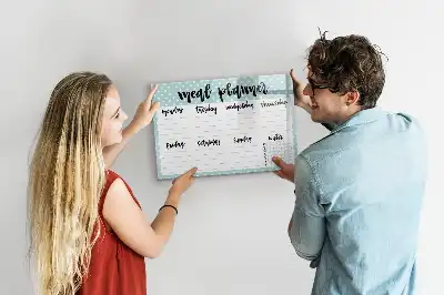 Magnetisk rittavla för måltidsplanering