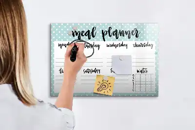 Magnetisk rittavla för måltidsplanering