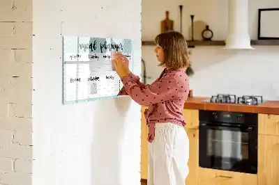 Magnetisk rittavla för måltidsplanering