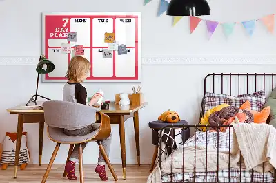Veckoplanerare magnetisk rittavla