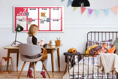 Veckoplanerare magnetisk rittavla