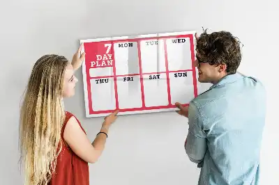 Veckoplanerare magnetisk rittavla