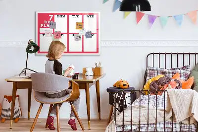 Veckoplanerare magnetisk rittavla