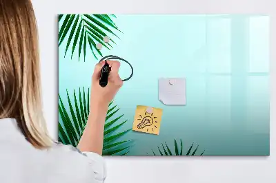 Magnetisk tavla med penna i utförandet Palmblad