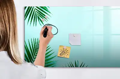 Magnetisk tavla med penna i utförandet Palmblad