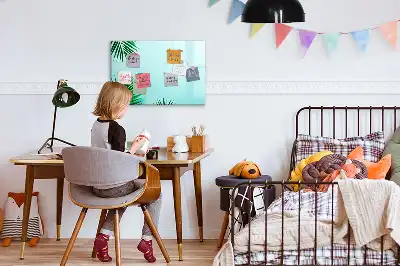 Magnetisk tavla med penna i utförandet Palmblad
