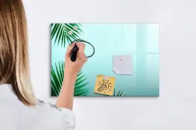 Magnetisk tavla med penna i utförandet Palmblad