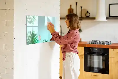 Magnetisk tavla med penna i utförandet Palmblad