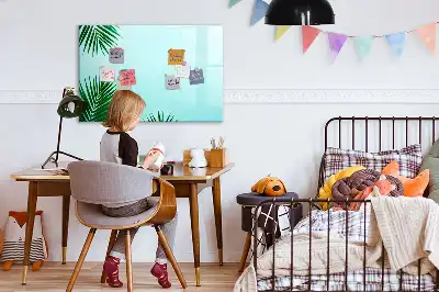 Magnetisk tavla med penna i utförandet Palmblad