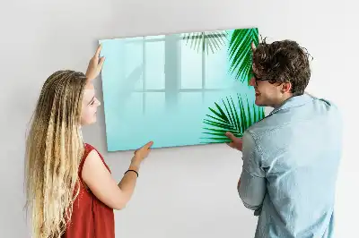 Magnetisk rittavla med motiv av exotiska blad