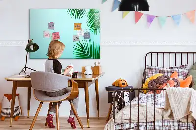 Magnetisk rittavla med motiv av exotiska blad
