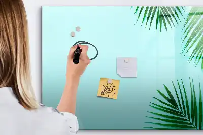 Magnetisk rittavla med motiv av exotiska blad