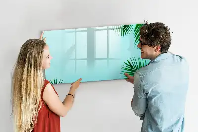 Magnetisk rittavla med motiv av exotiska blad