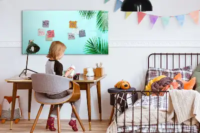 Magnetisk rittavla med motiv av exotiska blad