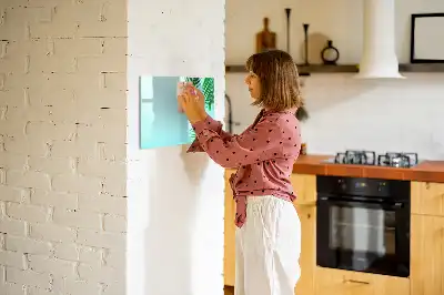 Magnetisk rittavla med motiv av exotiska blad