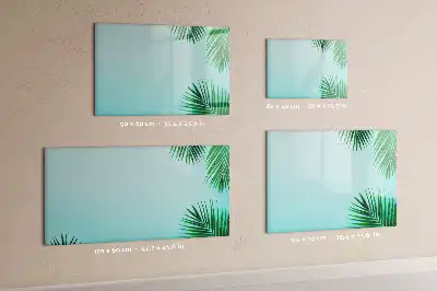 Magnetisk rittavla med motiv av exotiska blad