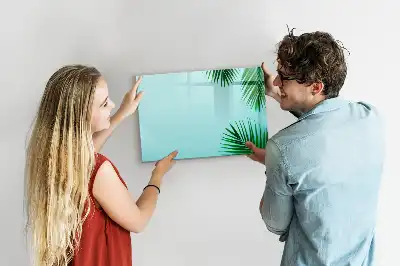 Magnetisk rittavla med motiv av exotiska blad