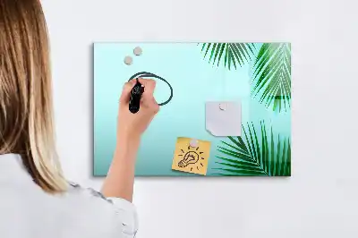 Magnetisk rittavla med motiv av exotiska blad
